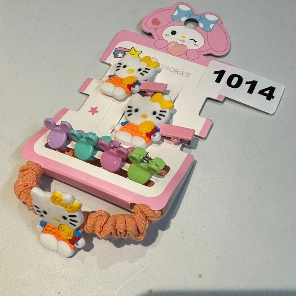 1014 Hello Kitty Hair Set